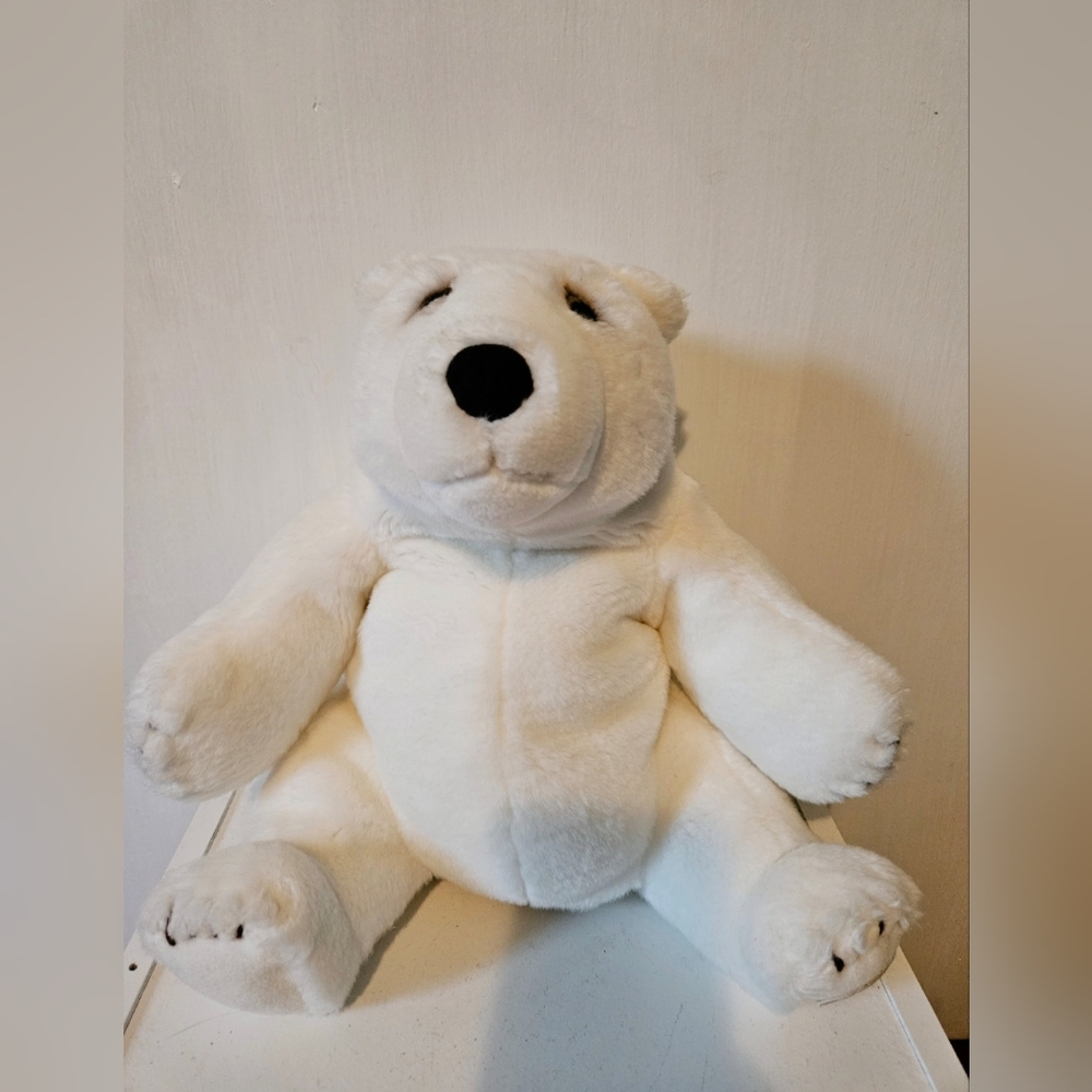 Vintage Lou Rankin 10" sitting polar bear puppet